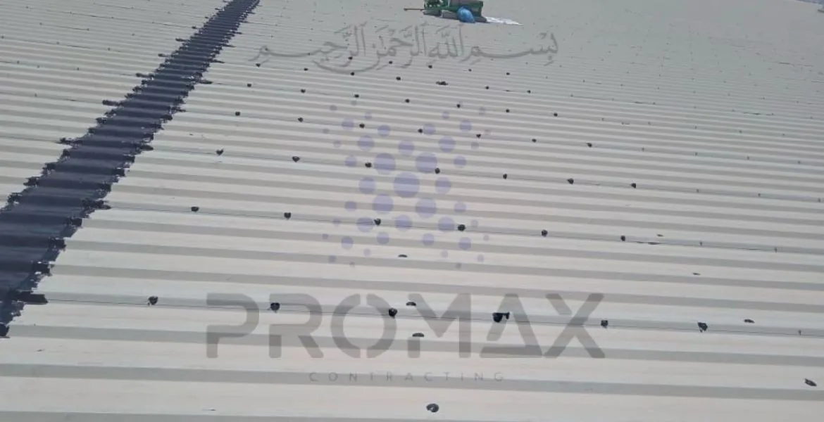 Dsv - metal roof waterproofing project by Promax in Dubai, UAE